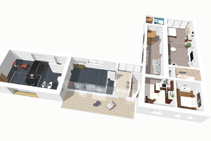 Prodej RD s dvojgaráží, saunou, vířivkou a bazénem, Svatava u Černovic